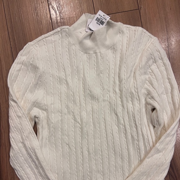 *NWT* Abercrombie & Fitch Mockneck Mini Sweater Dress with split - Picture 4 of 4